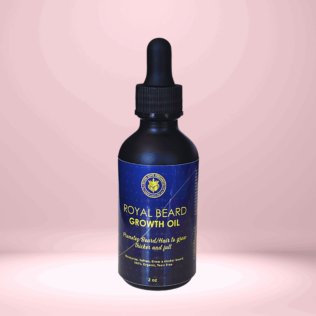 Organic Royal Beard Growth oil | Beard oil | all hair types, All Natural, daily routine, fast growth oil, Hydration, moisturizer, moisturizes, moisturizing, organic skincare, self love, skincare, vegan | Royal Love Organics