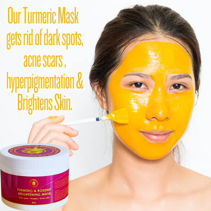 Turmeric Brightening Mask- Dark Spots + Acne Scars Treatment