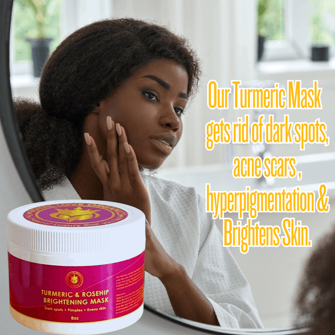 Turmeric Brightening Mask- Dark Spots + Acne Scars Treatment