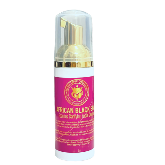 Foaming African Black soap - Clarifying Facial Cleanser