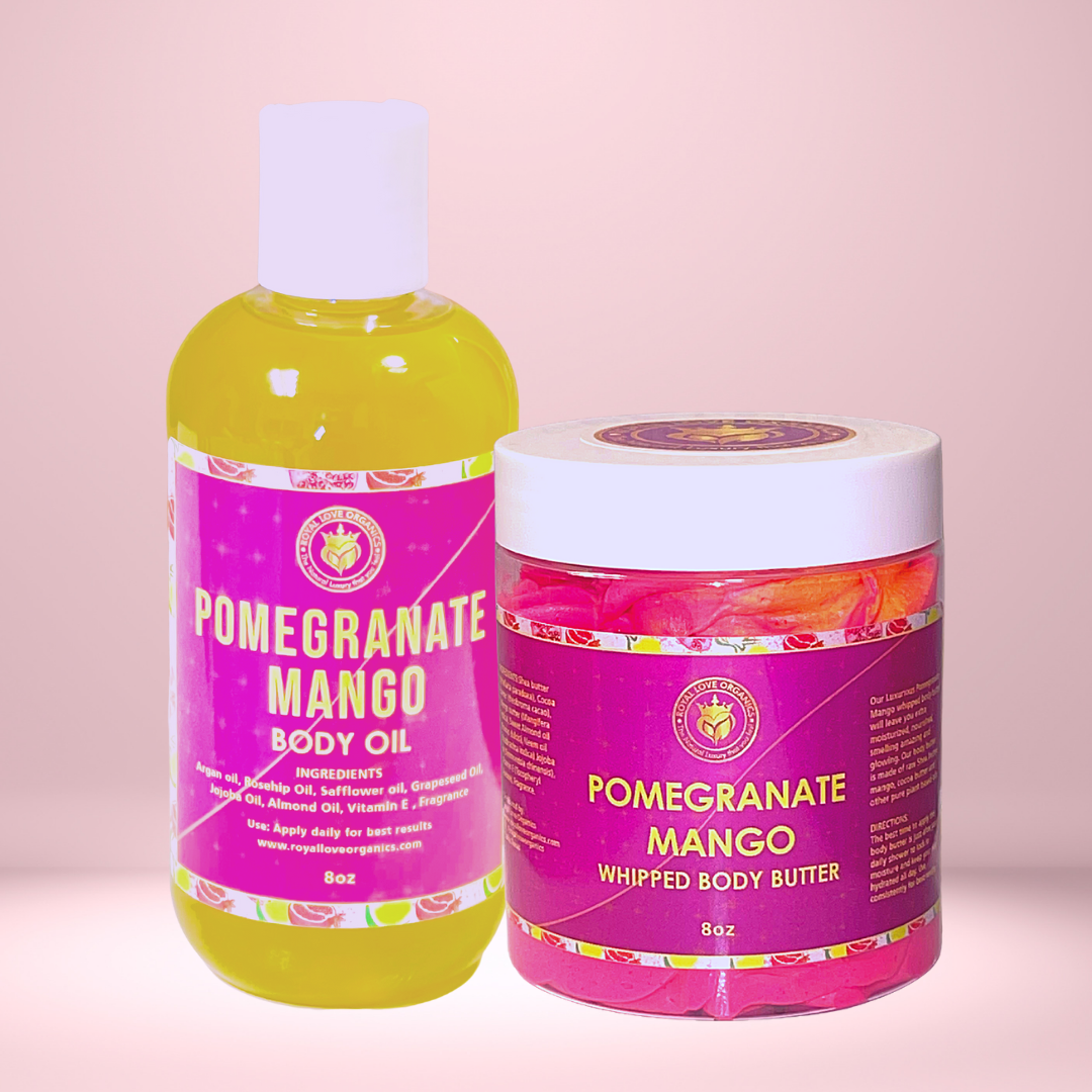 Pomegranate Mango Body Oil &  Body Butter Set